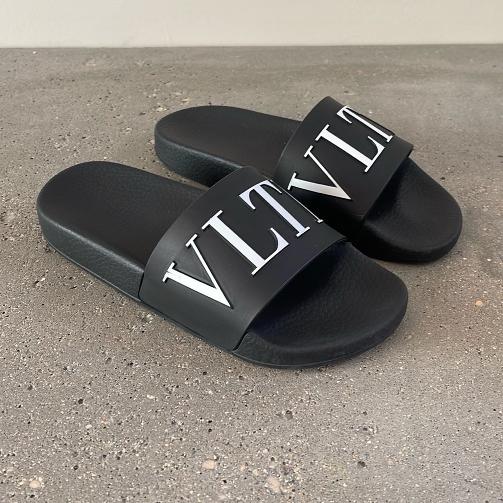VALENTINO VLTN Logo Slide Sandal
